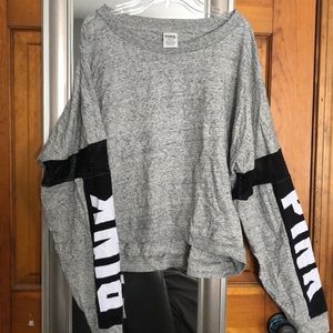 NEVER WORN VS Pink Cropped Long Sleeve
